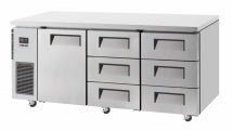 Skipio SUR18-3D-6 - 1 Door & 6 Drawer Under Counter Fridge 1800mm