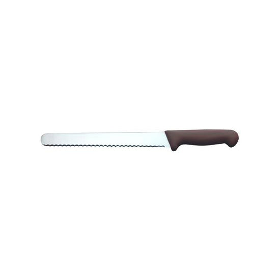 IVO PROFESSIONAL "55000"  SERRATED SLICER 250mm BROWN 25423 - Hospitality Connect