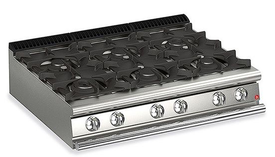 BARON 6 Burner Gas Cook Top - Hospitality Connect