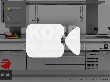 Fagor 800 wide worktop for integrating Fagor 900 Kore Series EN-910 cooktops