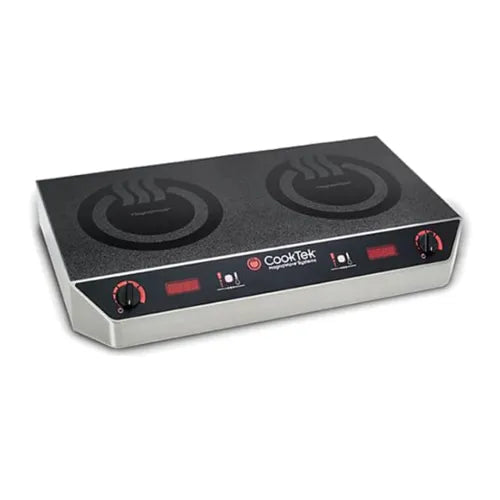 Cooktec Countertop Dual Hob - Front to back unit MC2502F. - Hospitality Connect
