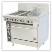 Goldstein 800 SERIES 4 Solid Plate and 305 Griddle Range OVEN RANGES PEC4S12G28 - Hospitality Connect