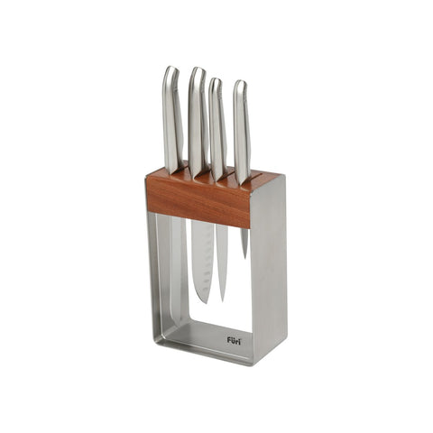 FURI-PRO CLEAR/WOOD/STEEL 5PC BLOCK SET 9/15/17/20CM(41346)