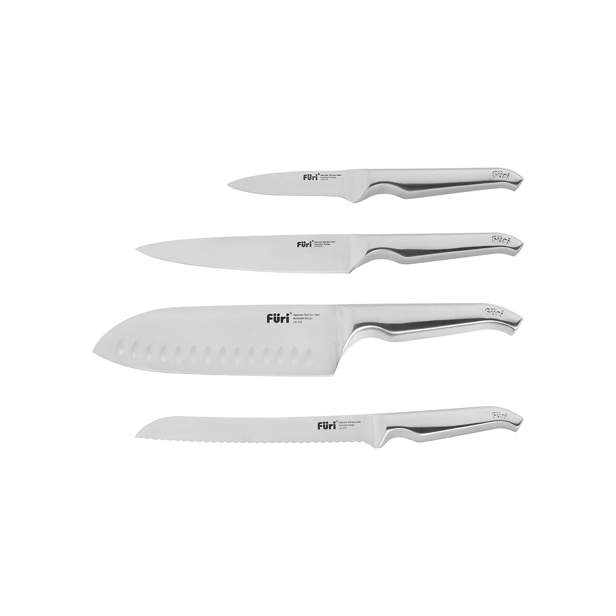 FURI-PRO CLEAR/WOOD/BLACK 5PC BLOCK SET 9/15/17/20CM(41357) - Hospitality Connect