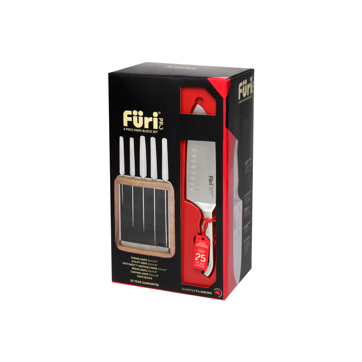 FURI-PRO VAULT CLEAR/WOOD 6PC BLOCK SET 9/17/20x2CM (41375) - Hospitality Connect