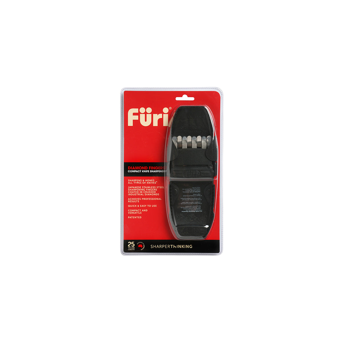 FURI-DIAMOND FINGERS COMPACT KNIFE SHARPENER (FUR669E) - Hospitality Connect