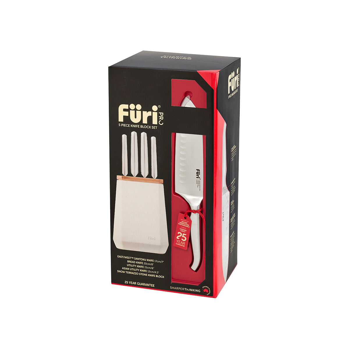 FURI PRO STONE 5PC BLOCK SET SNOW TERRAZO (41501) - Hospitality Connect