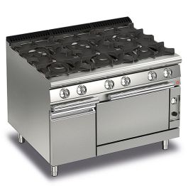 BARON 6 Burner Gas Cook Top With Gas Oven - Hospitality Connect