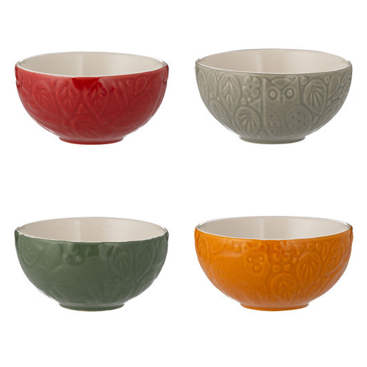 MASON CASH In The Forest Set of 4 Prep Bowls, 10 x 5cm / 175ml - Stoneware - Hospitality Connect