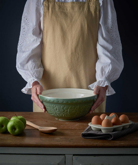 MASON CASH In The Forest Owl Dark Green Mixing Bowl, 26cm/ 2.7 Litre - Earthenware - Hospitality Connect