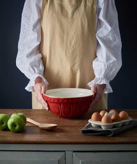 MASON CASH Red Colour Mixing Bowl, 24cm / 2 Litre - Earthenware - Hospitality Connect