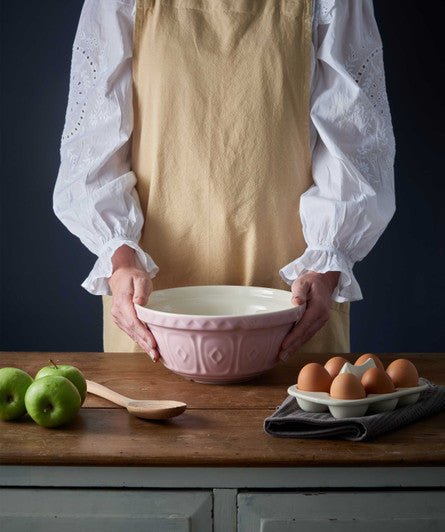 MASON CASH Powder Pink Colour Mixing Bowl, 24cm/2 Litre - Earthenware - Hospitality Connect