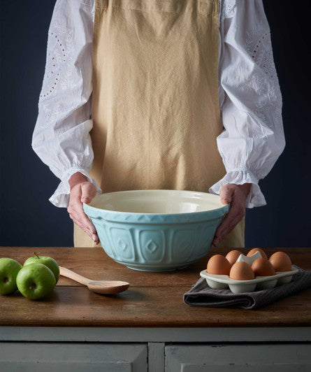 MASON CASH Powder Blue Colour Mixing Bowl, 29cm/4 Litre - Earthenware - Hospitality Connect