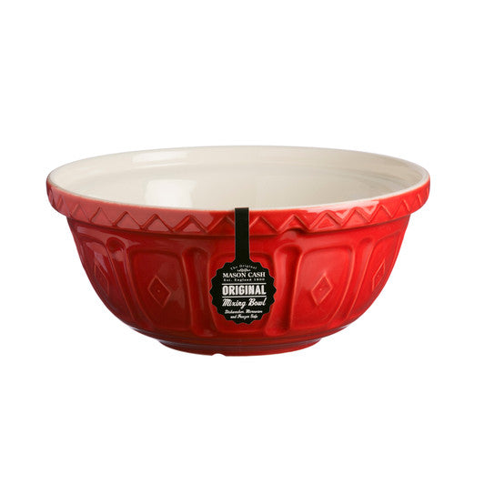 MASON CASH Red Colour Mixing Bowl, 29cm/4 Litre - Earthenware - Hospitality Connect