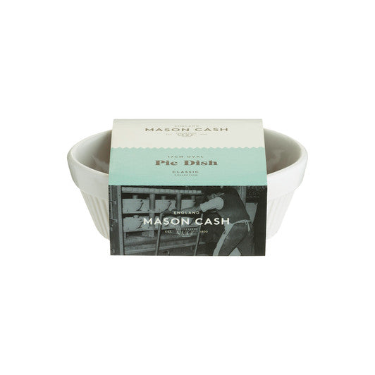 MASON CASH Classic Collection Oval Pie Dish, 17 x 12.5 x 6.5cm - Stoneware - Hospitality Connect