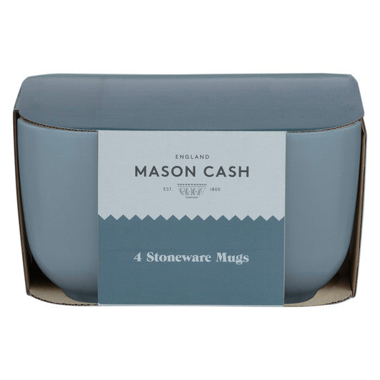 MASON CASH Classic Collection Grey Set of 4 Mugs, 400ml - Stoneware - Hospitality Connect
