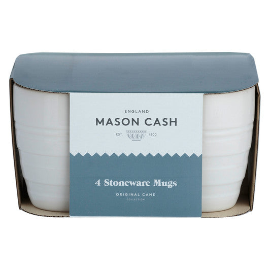 MASON CASH William Mason White Set of 4 Mugs - Stoneware - Hospitality Connect