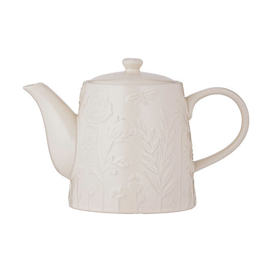 MASON CASH In The Meadow Cream Teapot, 15 x 23 x 13cm / 800ml - Stoneware - Hospitality Connect