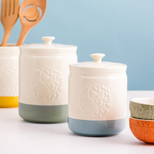 MASON CASH Home To Roost Storage Jar, 15 x 11.5cm / 1 Litre - Stoneware - Hospitality Connect