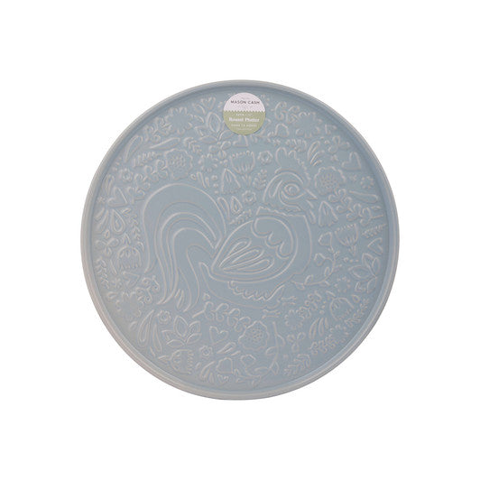 MASON CASH Home To Roost Blue Round Platter, 30 x 2cm - Stoneware - Hospitality Connect