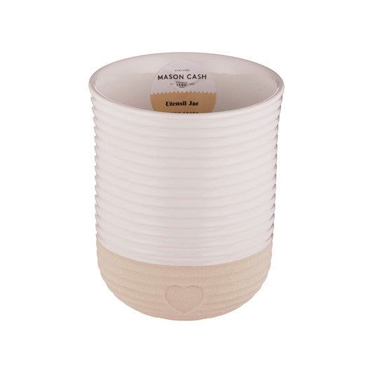 MASON CASH Rustic Charm Utensil Pot, 15 x 12.5cm - Stoneware - Hospitality Connect