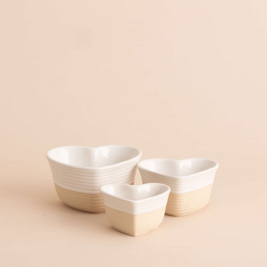 MASON CASH Rustic Charm Set of 3 Measuring Cups,  1 cup, 1/2 cup and 1/4 cup - Stoneware - Hospitality Connect