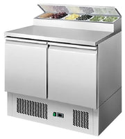 Altosa 2 Door Open Top Saladetter Fridge ESL3832 - Hospitality Connect