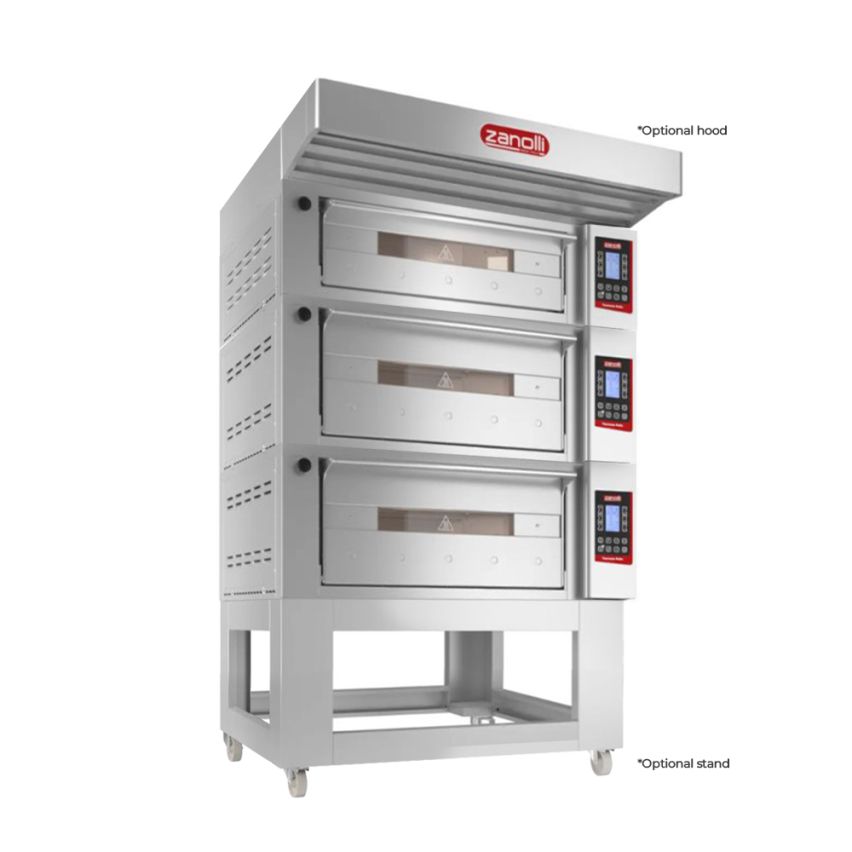 Zanolli Teorema Polis 2/MC26-2/MC18-1 Multi-height Triple Deck Bakery Oven POM2E06A-2+POM2E04A-1