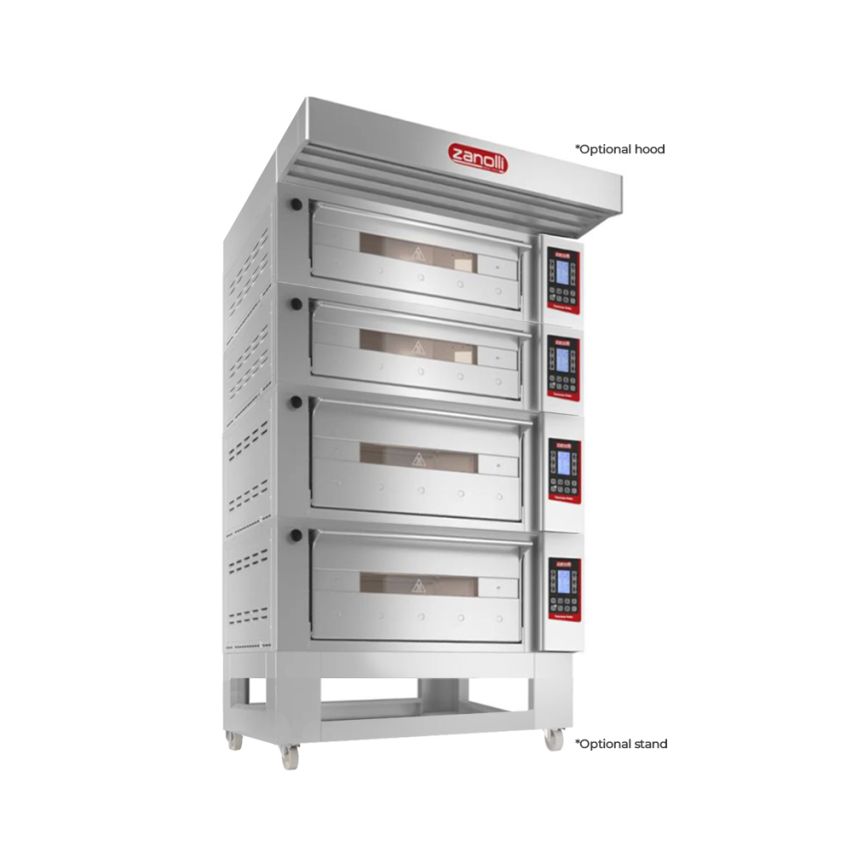 Zanolli Teorema Polis 2/MC26-2/MC18-2 Multi-height Quadtriple Deck Bakery Oven –POM2E06A-2+POM2E04A-2