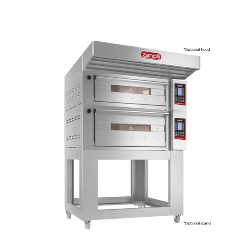 Zanolli Teorema Polis electric 2 Tray (600x400) double bakery Deck POM2E06A-1+POM2E04A-1