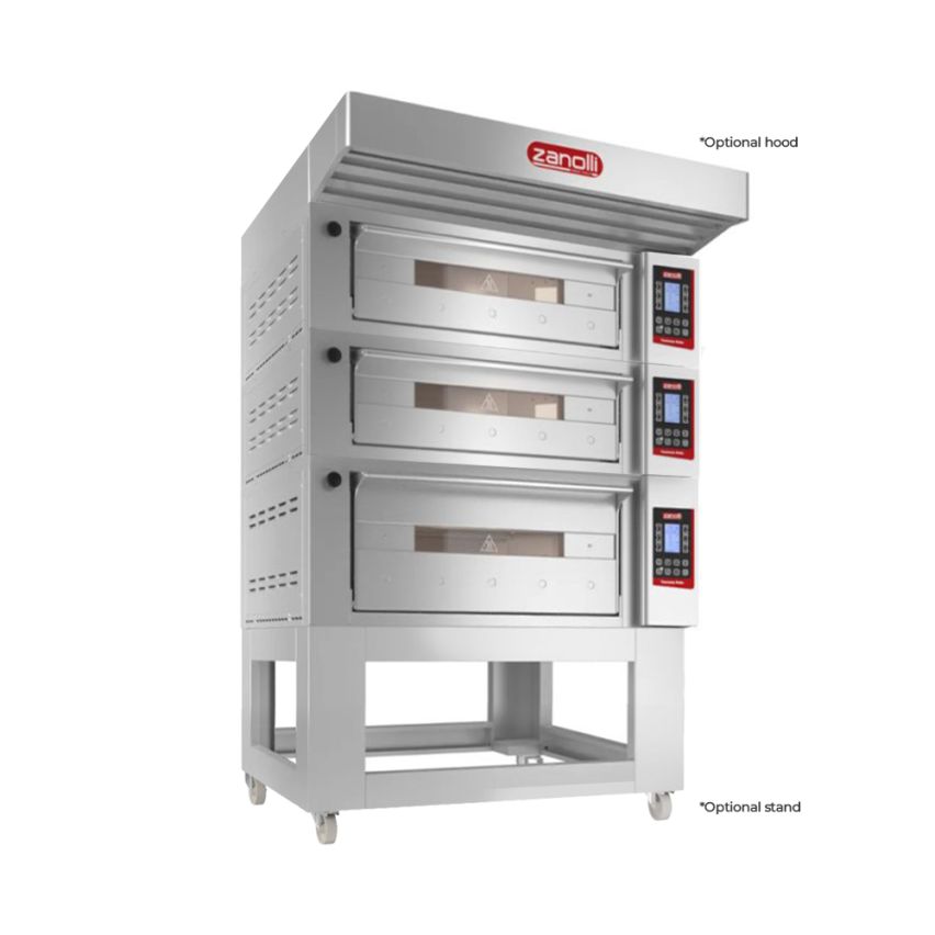 Zanolli Teorema Polis 2/MC26-1/MC18-2 Multi-height Triple Deck Bakery Oven POM2E06A-1+POM2E04A-2
