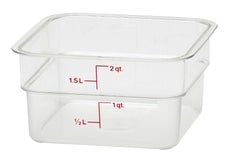 Cambro Camwear Storage Container 1.9L - Clear Box of 6 - Hospitality Connect