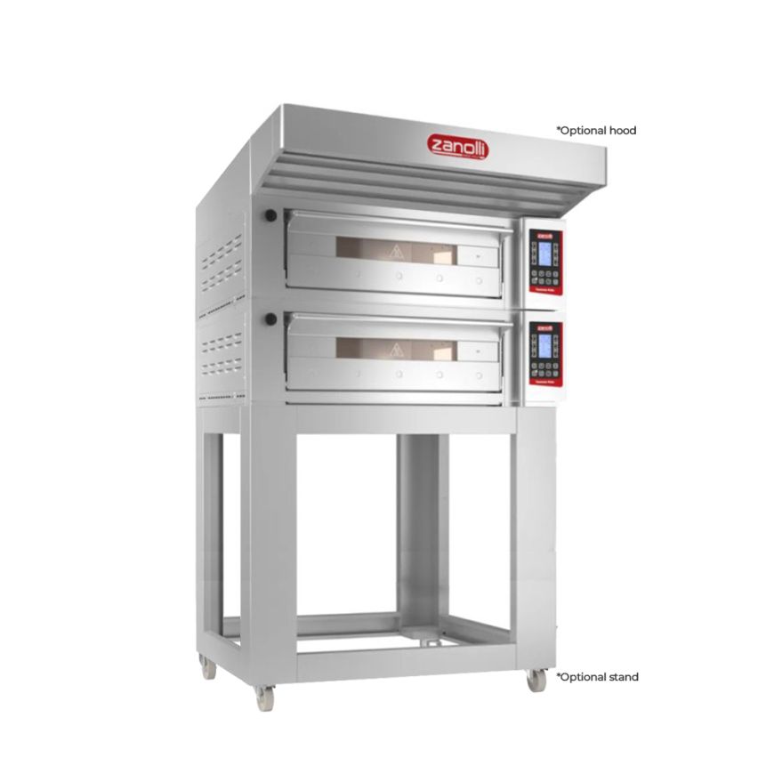 Zanolli Teorema Polis 2S/MC18-2 Double Deck Bakery Oven – 2 + 2 Tray (400 x 600) Capacity POM1E04A-2