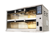 Duke hot hold cabinet, 3 high, 2 wide, 100mm deep, dedicated lids - Hospitality Connect