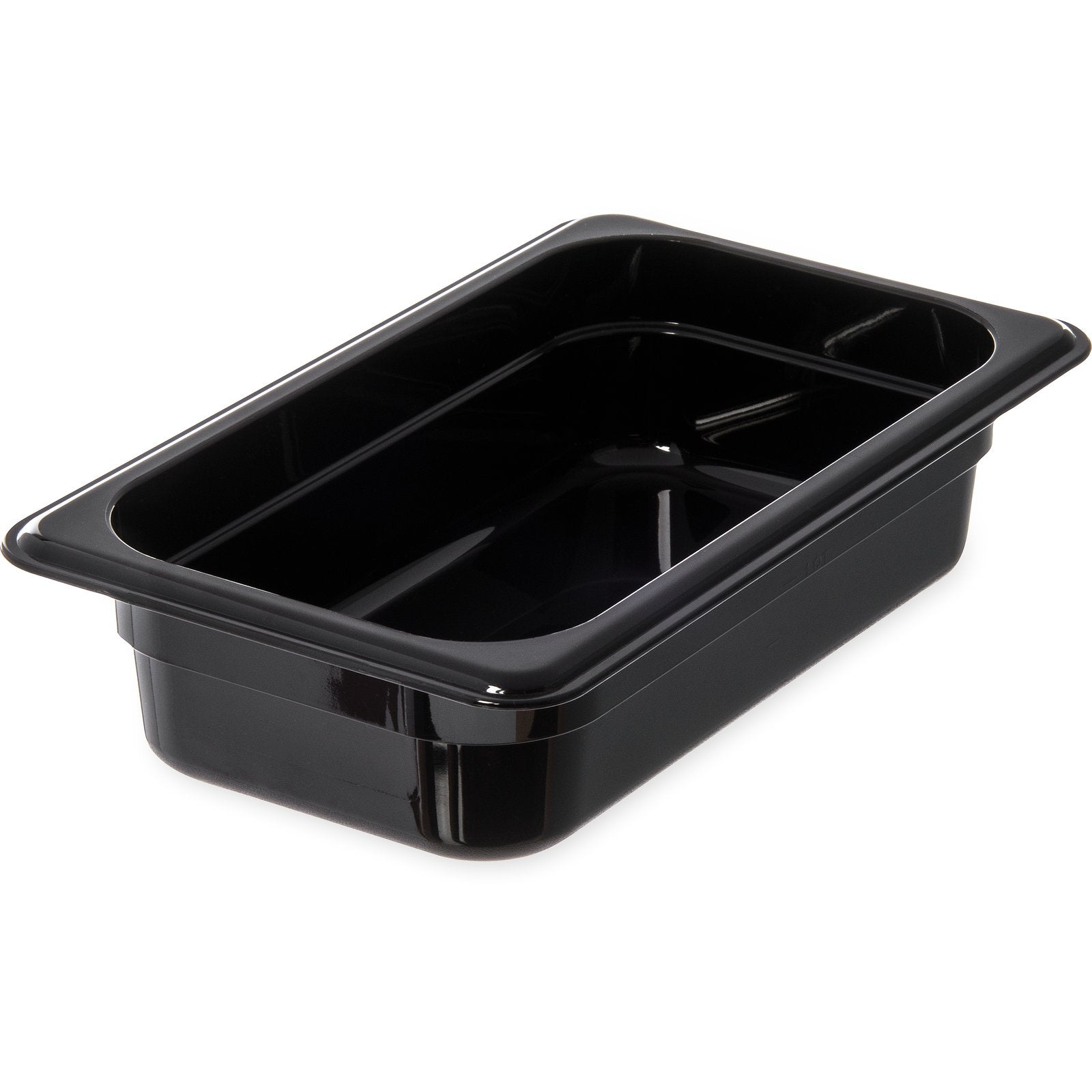 3068003 Carlisle StorPlus Black Polycarbonate 1/4 Food Pan 1.8L Capacity 162mm x 264mm x 65mm - Pack of 6 - Pack Price - Hospitality Connect