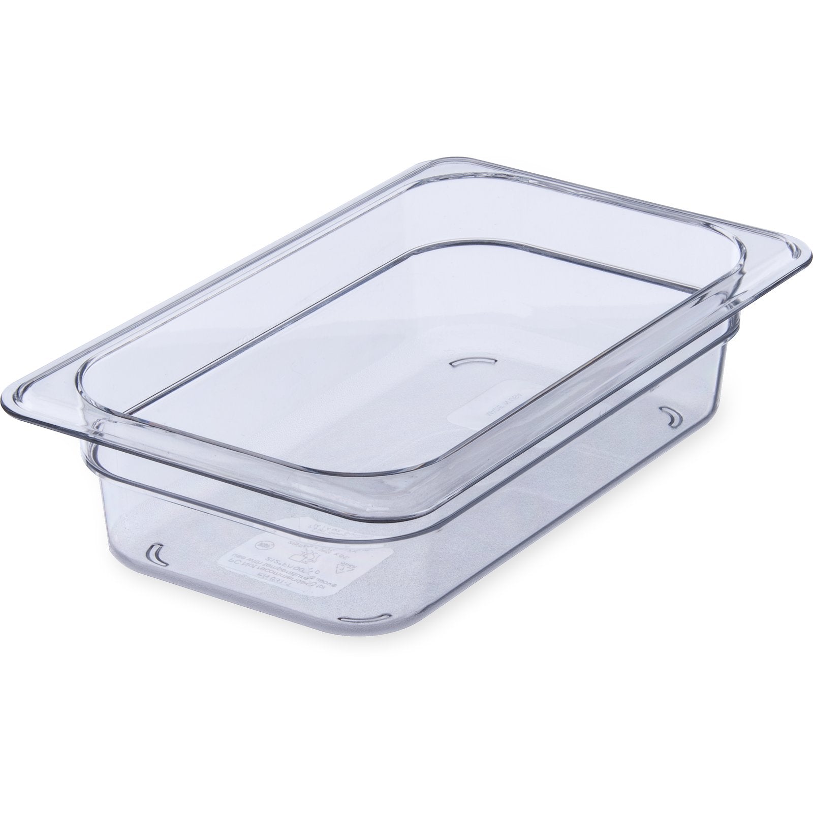 3068007 Carlisle Clear Polycarbonate 1/4 Food Pan 1.8L Capacity 162mm x 264mm x 65mm - Pack of 6 - Pack Price - Hospitality Connect