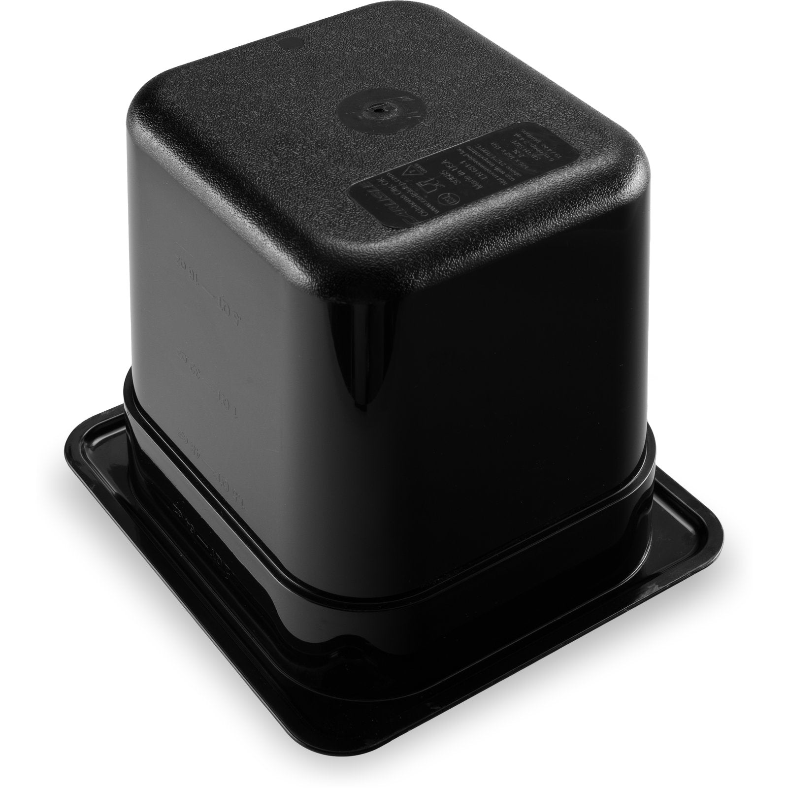 3068503 Carlisle StorPlus Black Polycarbonate 1/6 Food Pan 2.4L Capacity 137mm x 151mm x 150mm - Pack of 6 - Pack Price - Hospitality Connect
