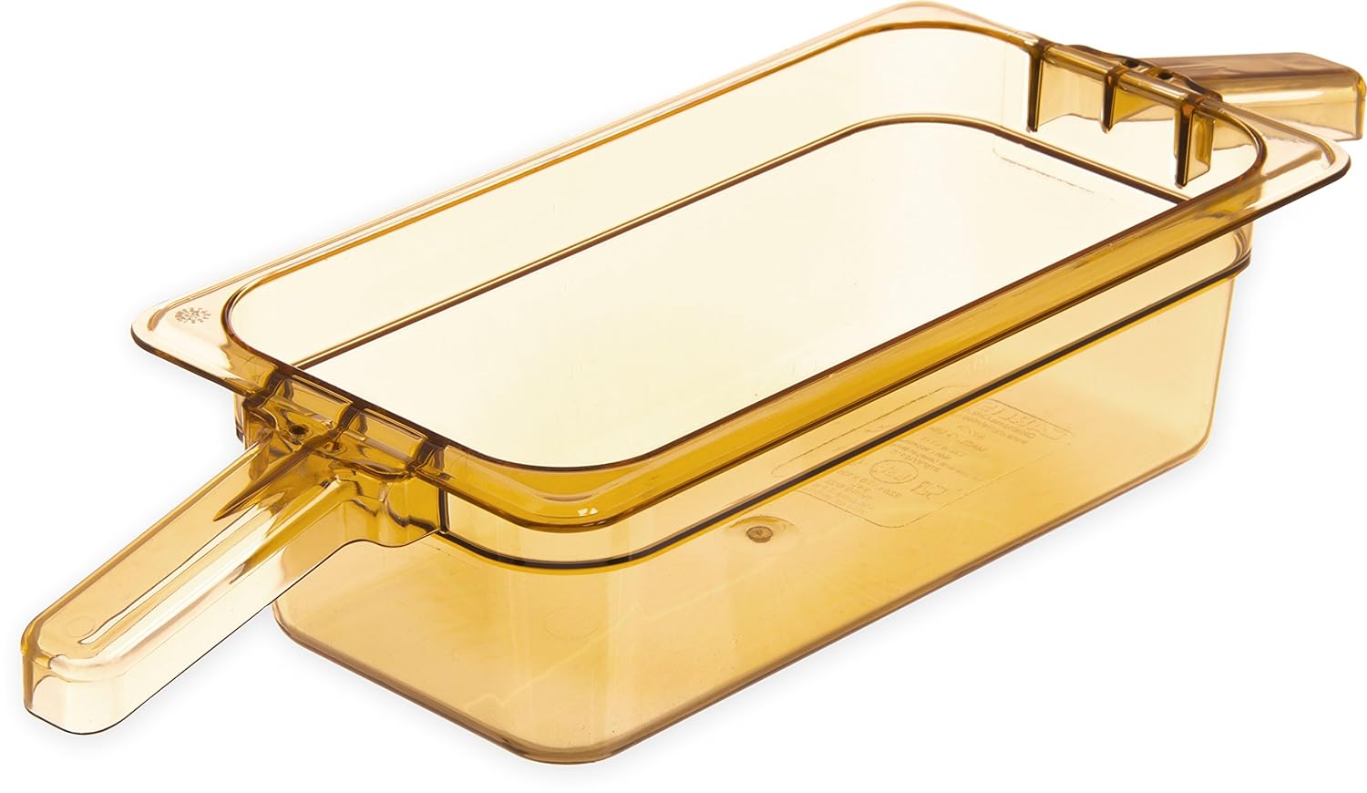 30860HH13-102mm Carlisle Amber StorPlus High Heat Food Pan Double Handled 1/3 Size, 102mm Deep 176mm x 325mm - 12 per pack - Pack Price - Hospitality Connect