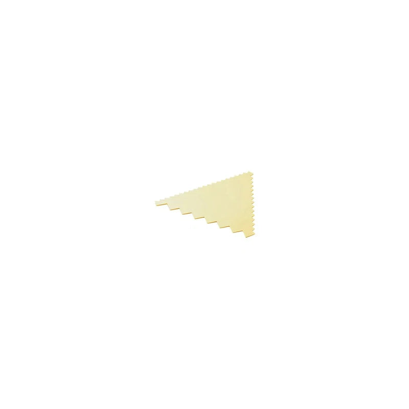 Thermohauser scraper-comb triangle 93x83mm for scraping and combing, with a durable plastic handle and metal blade.