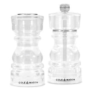 Cole & Mason London Acrylic Salt Shaker & Pepper Mill Gift Set 130mm - Hospitality Connect