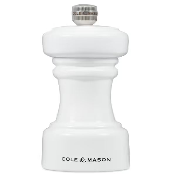 Cole & Mason Hoxton White Gloss Salt Mill 104mm - Hospitality Connect