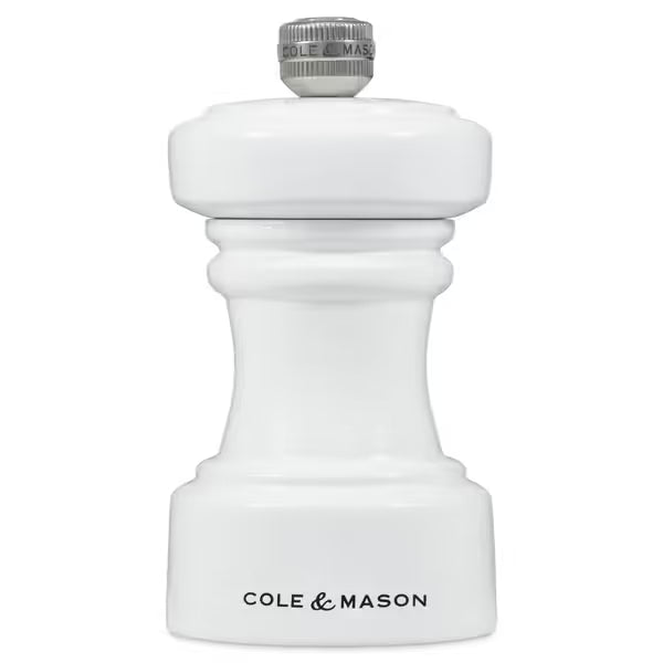 Cole & Mason Hoxton White Gloss Pepper Mill 104mm - Hospitality Connect