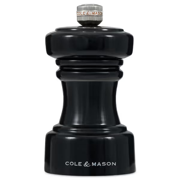 Cole & Mason Hoxton Black Gloss Salt Mill 104mm - Hospitality Connect