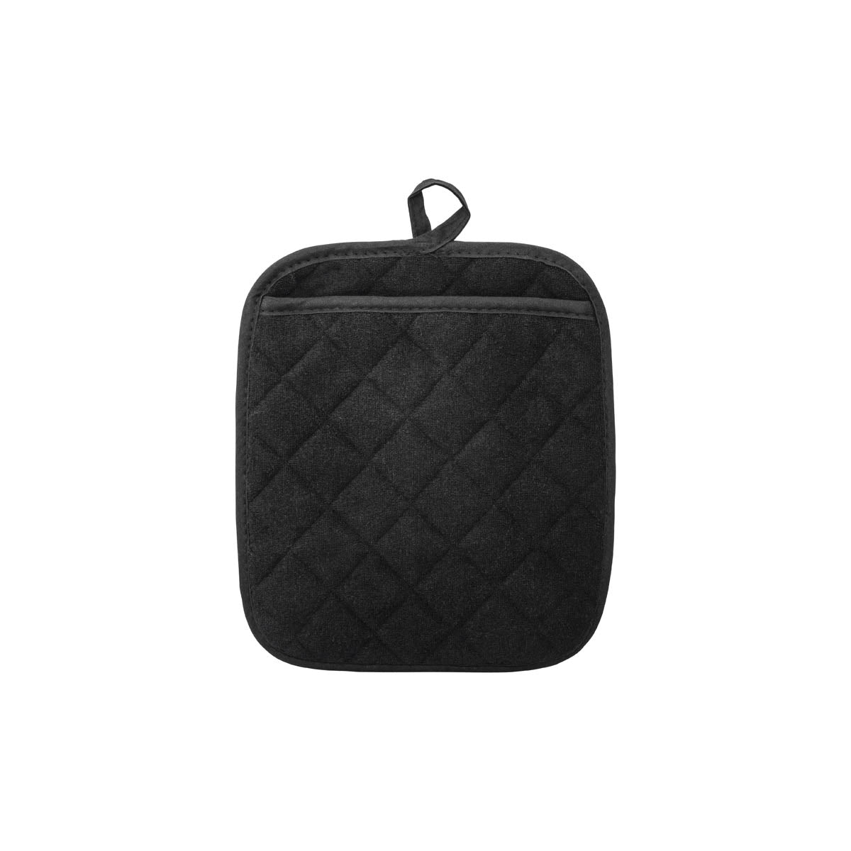 CHEF INOX POT HOLDER HEAT RESIST&TERRY wPOCKET 240mm BLK/SIL - Hospitality Connect