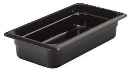 CAMBRO GN 1/3 Food Pan 65mm 2.4L - Black Box of 6 - Hospitality Connect