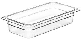 CAMBRO GN 1/3 Food Pan 100mm 3.6L - Clear Box of 6 - Hospitality Connect