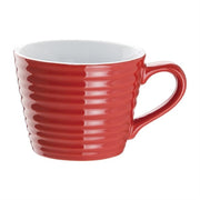 Olympia Cafe Mug Red Ripple - 230ml (Box 6)