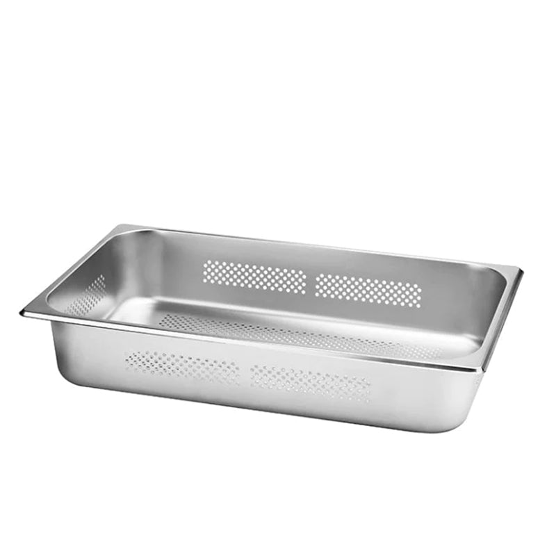 KitchenKnock Gastronorme Pan - Perforated - S/S - 1/1 Size - 100mm 401366 - Hospitality Connect