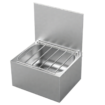Modular Systems Mop/Cleaning sink with 1.5mm S/S fabricated bowl and splashback 460x560x688mm HCS-05