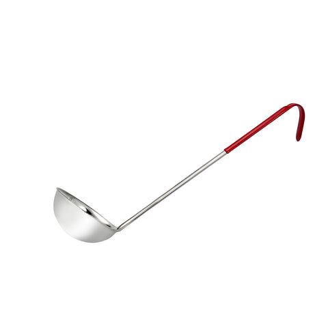 CHEF INOX LADLE S/S 240ml/8oz RED HDL - Hospitality Connect